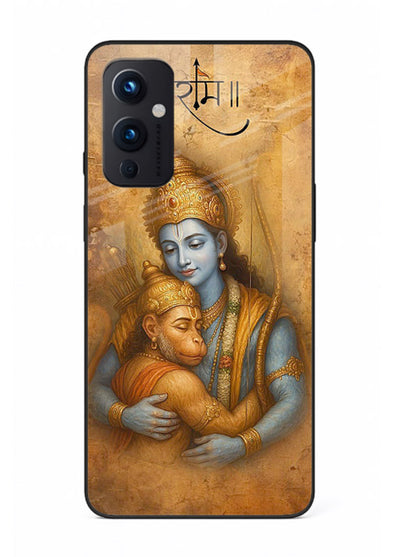 Ram holding baby Hanuman artwork OnePlus 9 Pro glass back cover