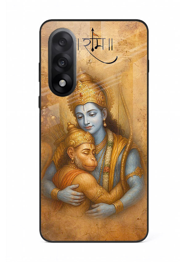 Ram holding baby Hanuman artwork OnePlus Nord 5 glass back cover