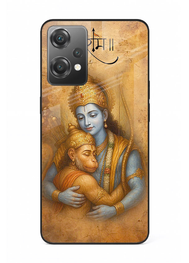 Ram holding baby Hanuman artwork OnePlus Nord CE2 Lite 5G glass back cover