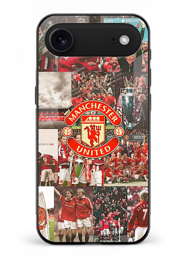 Football team montage printed on premium tempered glass iPhone 18 Air back cover
