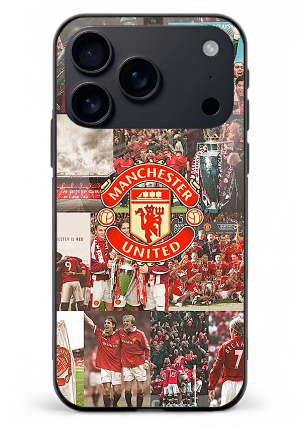 Football team montage printed on premium tempered glass iPhone 18 Pro Max back cover