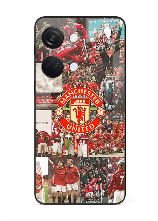 Football team montage printed on premium tempered glass OnePlus Nord 3 back cover