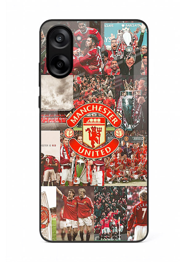 Football team montage printed on premium tempered glass OnePlus Nord CE5 back cover