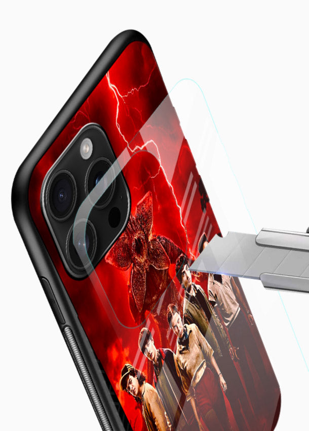 Red realm group artwork printed on tempered glass mobile back cover - 4
