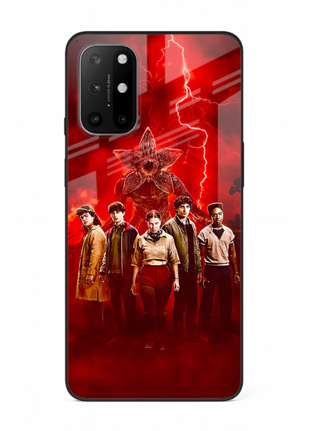 Red realm group artwork printed on tempered glass OnePlus 8T back cover