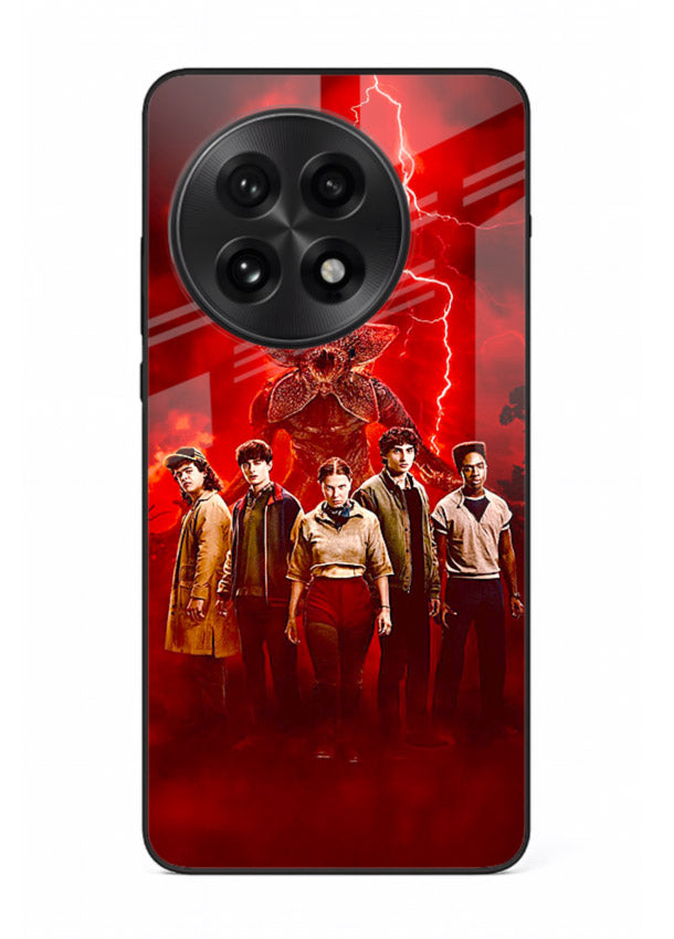 Red realm group artwork printed on tempered glass OnePlus 13 back cover