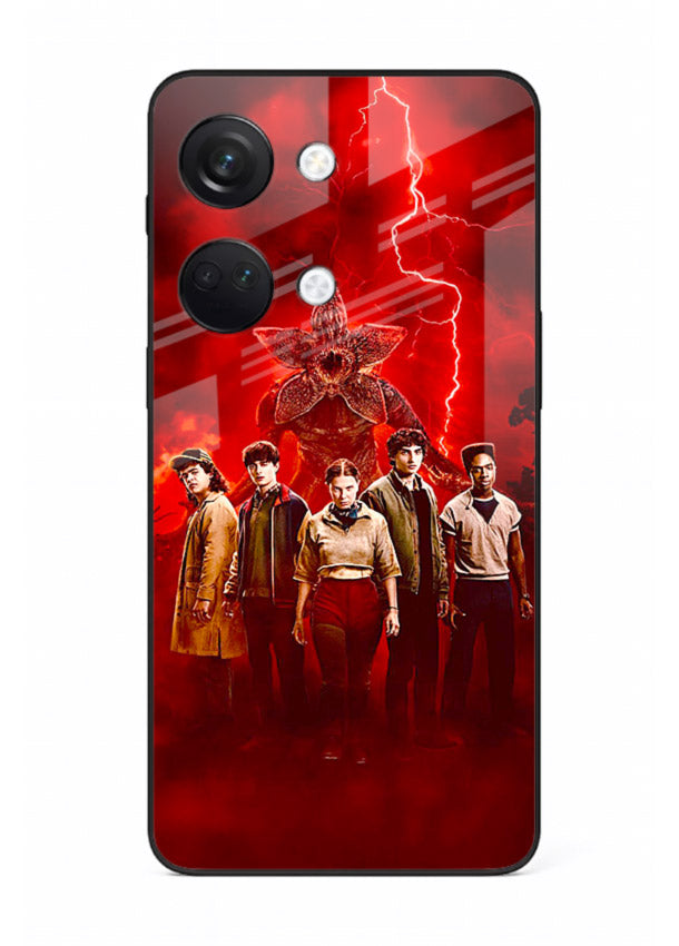 Red realm group artwork printed on tempered glass OnePlus Nord 3 back cover