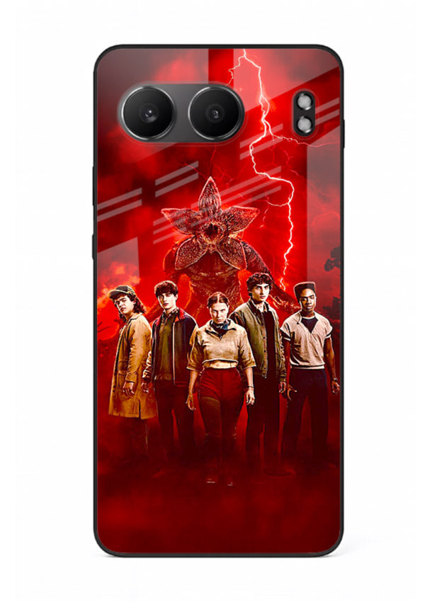 Red realm group artwork printed on tempered glass OnePlus Nord 4 back cover