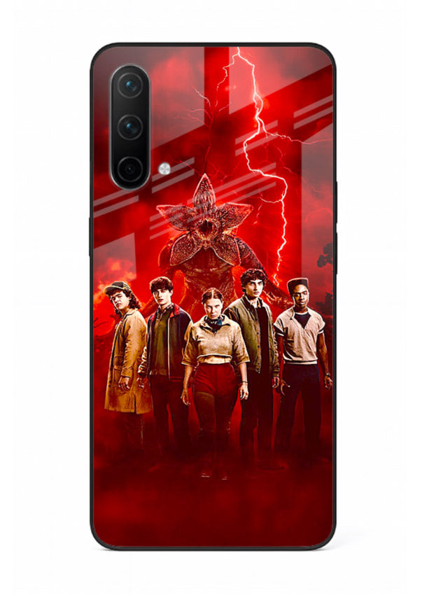 Red realm group artwork printed on tempered glass OnePlus Nord CE 5G back cover