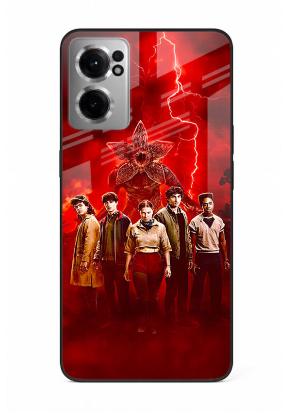 Red realm group artwork printed on tempered glass OnePlus Nord CE2 5G back cover
