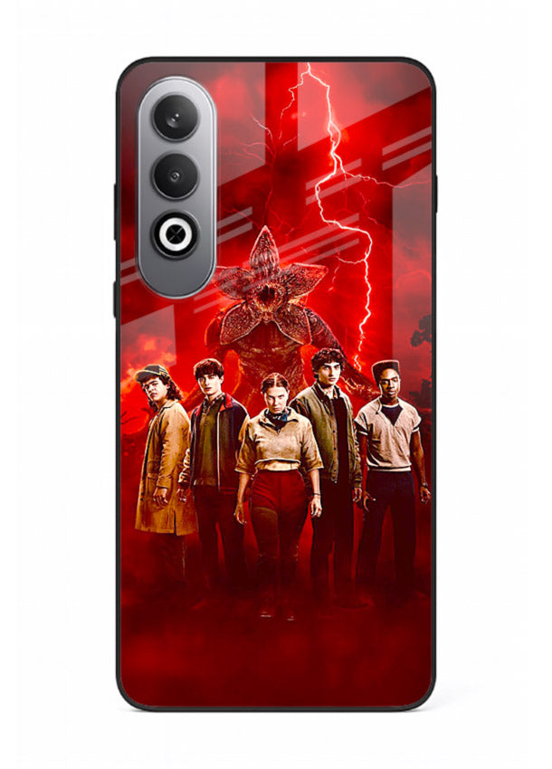 Red realm group artwork printed on tempered glass OnePlus Nord CE4 back cover