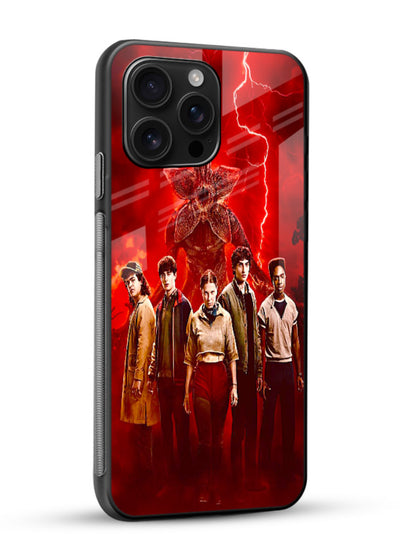 Red realm group artwork printed on tempered glass mobile back cover - 2