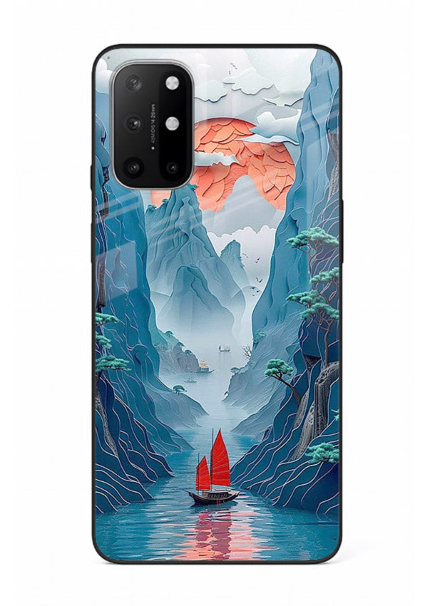 Red Sail Canyon dramatic canyon artwork OnePlus 8T glass back cover