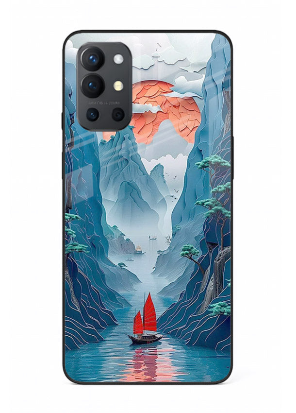 Red Sail Canyon dramatic canyon artwork OnePlus 9R glass back cover