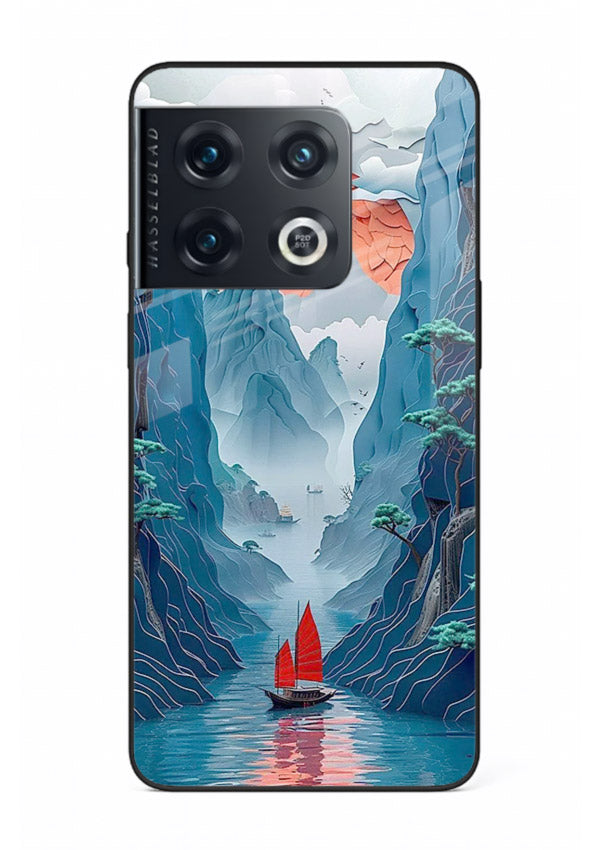 Red Sail Canyon dramatic canyon artwork OnePlus 10 Pro glass back cover