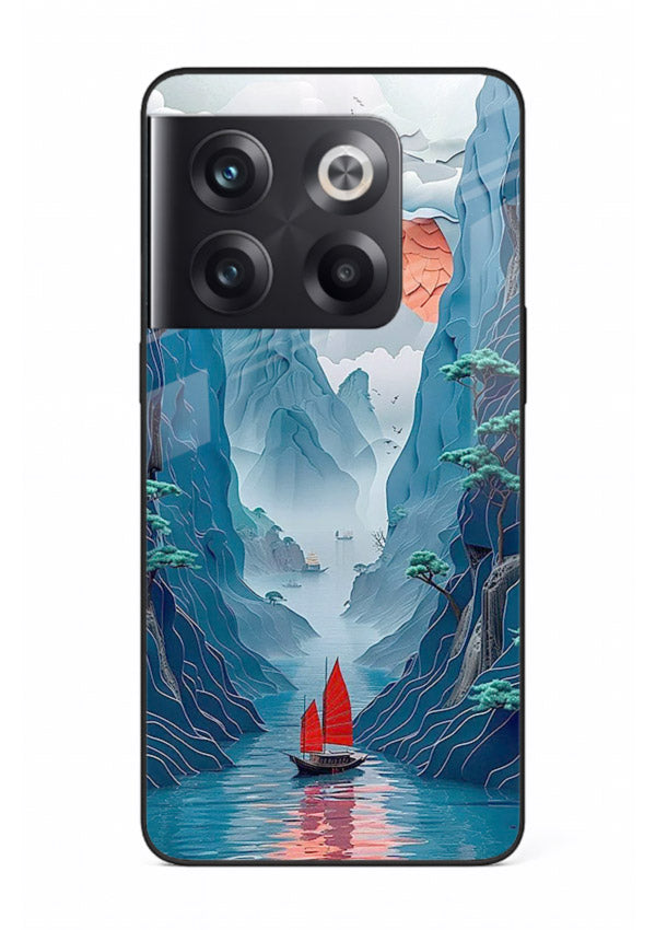 Red Sail Canyon dramatic canyon artwork OnePlus 10T glass back cover