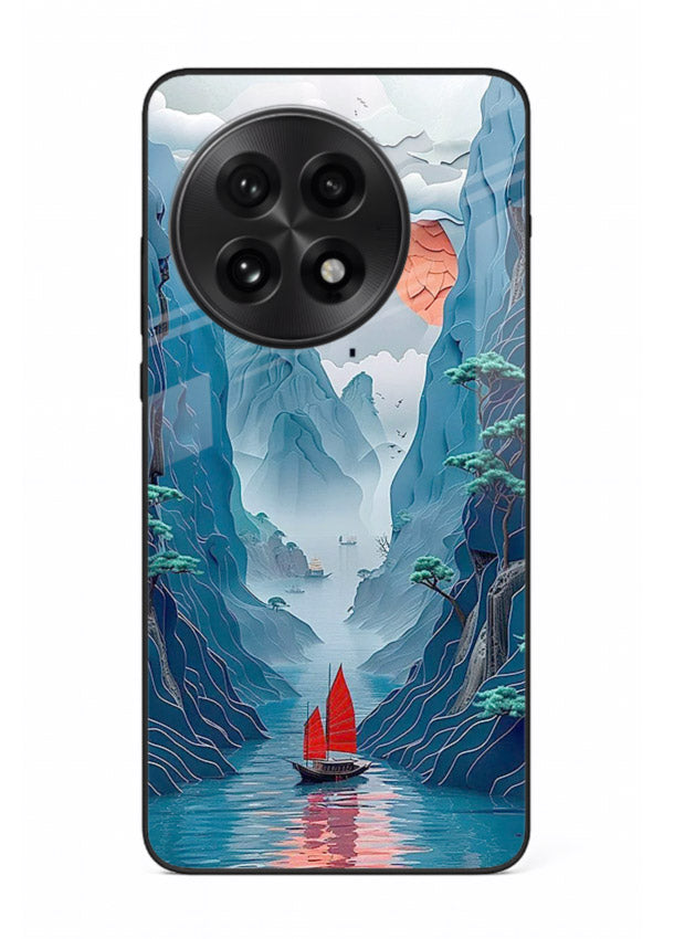 Red Sail Canyon dramatic canyon artwork OnePlus 13 glass back cover