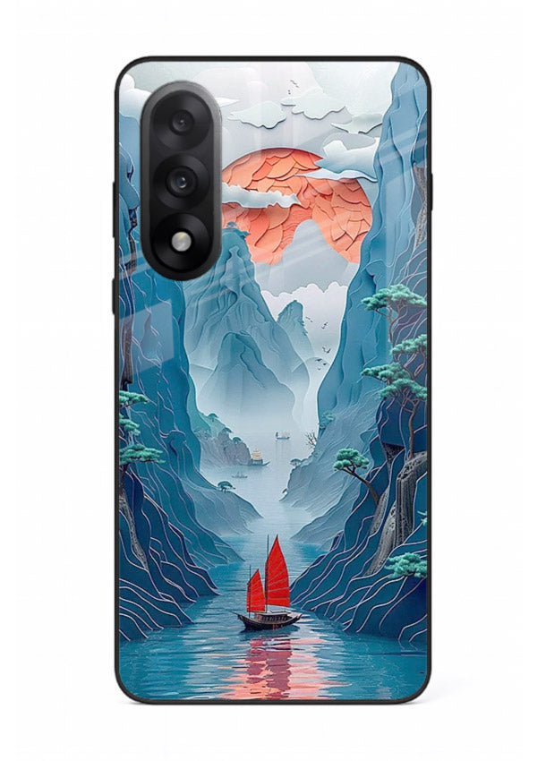 Red Sail Canyon dramatic canyon artwork OnePlus Nord 5 glass back cover