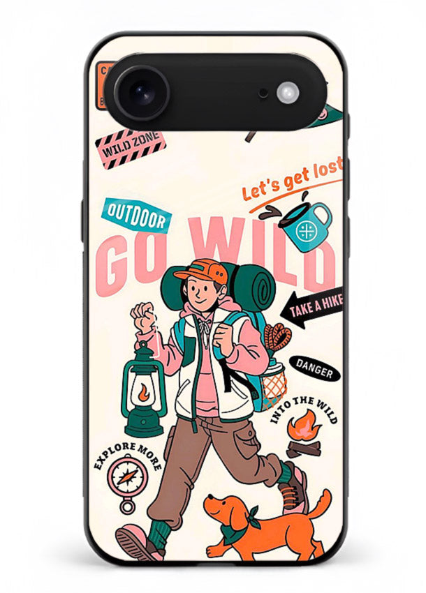 Retro Cartoon Chaos playful artwork iphone 17 air glass back cover