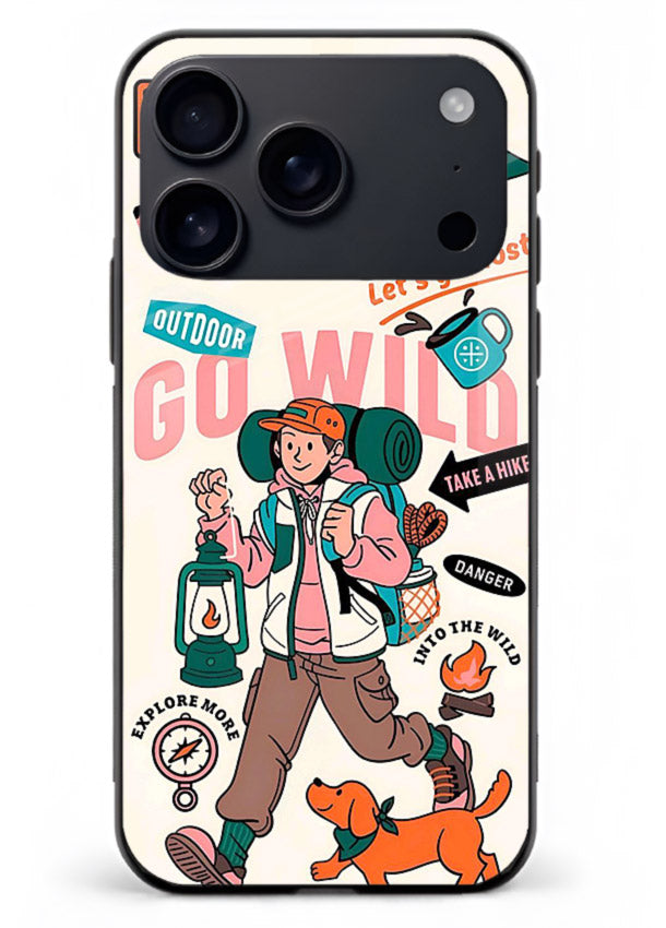 Retro Cartoon Chaos playful artwork iphone 18 pro max glass back cover