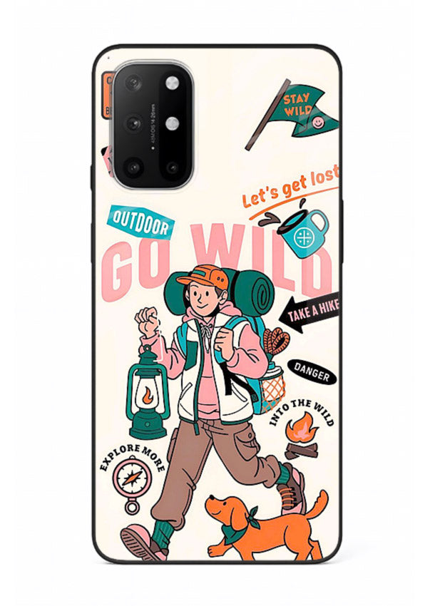 Retro Cartoon Chaos playful artwork OnePlus 8T glass back cover