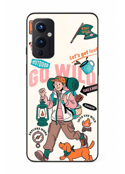 Retro Cartoon Chaos playful artwork OnePlus 9 Pro glass back cover