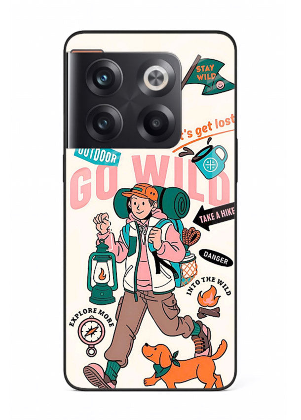 Retro Cartoon Chaos playful artwork OnePlus 10T glass back cover
