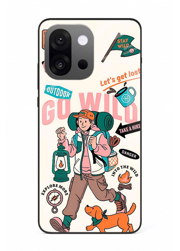 Retro Cartoon Chaos playful artwork OnePlus 13s glass back cover