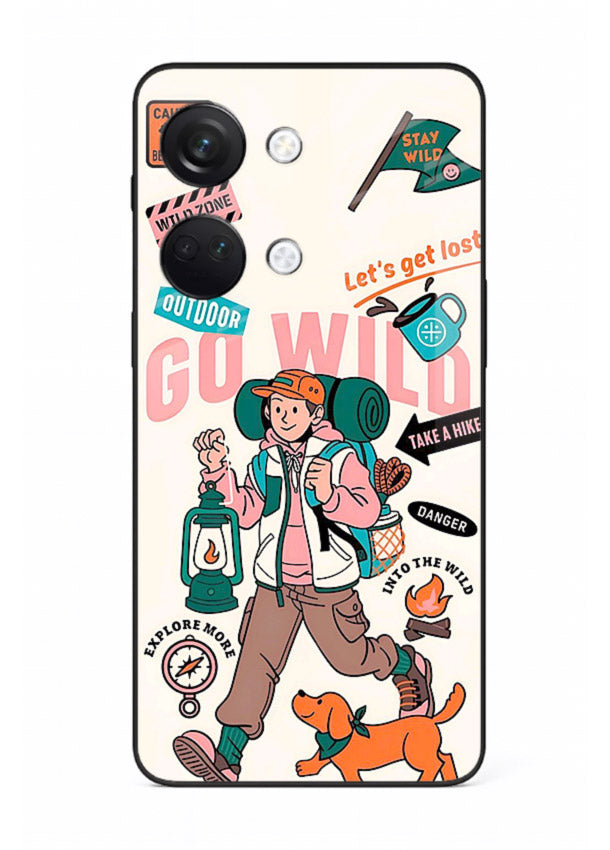Retro Cartoon Chaos playful artwork OnePlus Nord 3 glass back cover