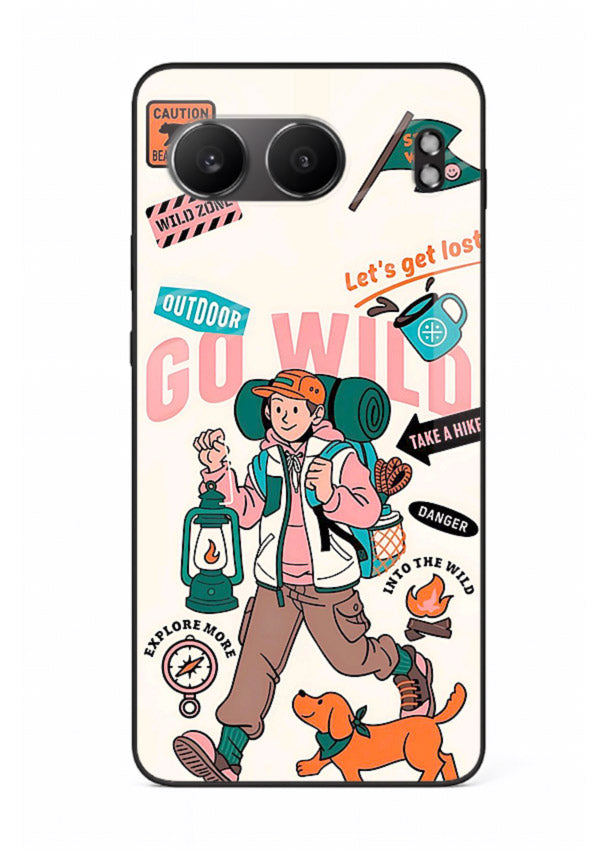 Retro Cartoon Chaos playful artwork OnePlus Nord 4 glass back cover