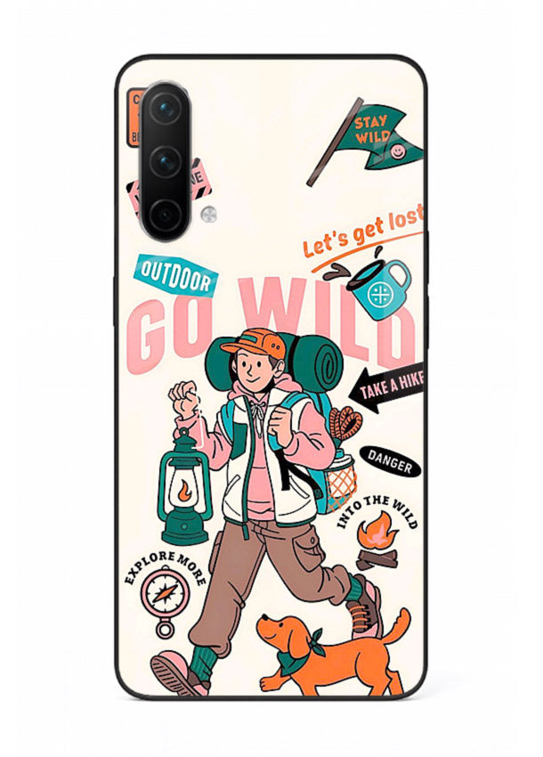 Retro Cartoon Chaos playful artwork OnePlus Nord CE 5G glass back cover