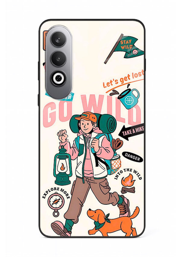 Retro Cartoon Chaos playful artwork OnePlus Nord CE4 glass back cover