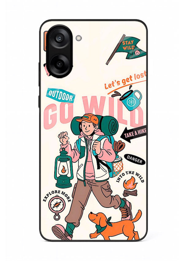 Retro Cartoon Chaos playful artwork OnePlus Nord CE5 glass back cover