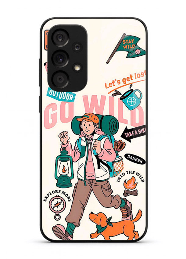 Retro Cartoon Chaos playful artwork Samsung A23 5G glass back cover