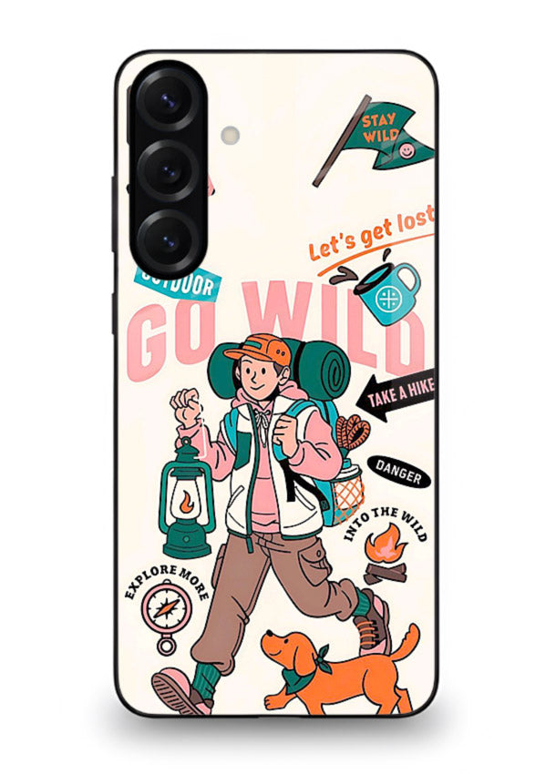 Retro Cartoon Chaos playful artwork Samsung A54 5G glass back cover