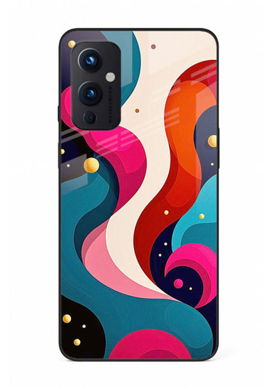 Retro Wave Swirl retro swirl pattern OnePlus 9 Pro glass back cover