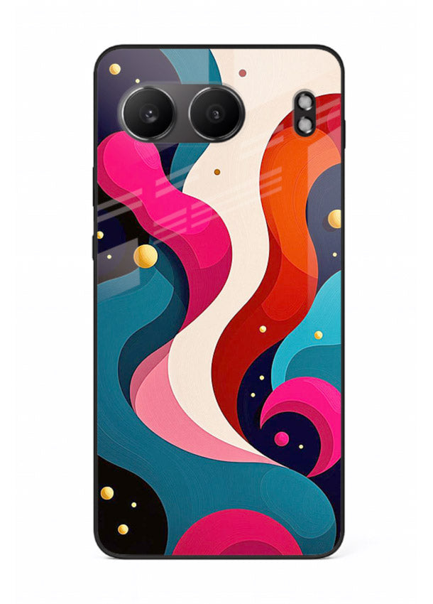 Retro Wave Swirl retro swirl pattern OnePlus Nord 4 glass back cover
