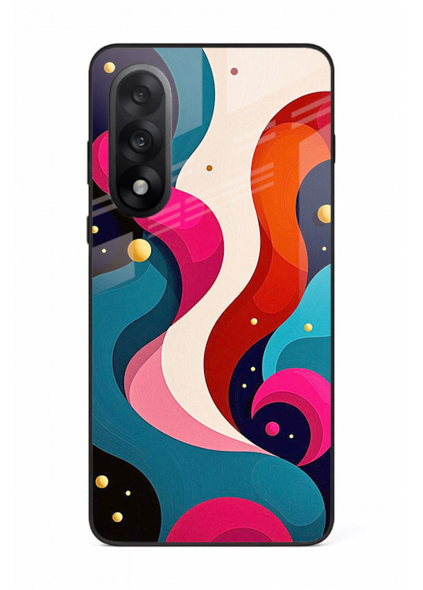 Retro Wave Swirl retro swirl pattern OnePlus Nord 5 glass back cover