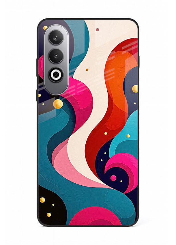Retro Wave Swirl retro swirl pattern OnePlus Nord CE4 glass back cover