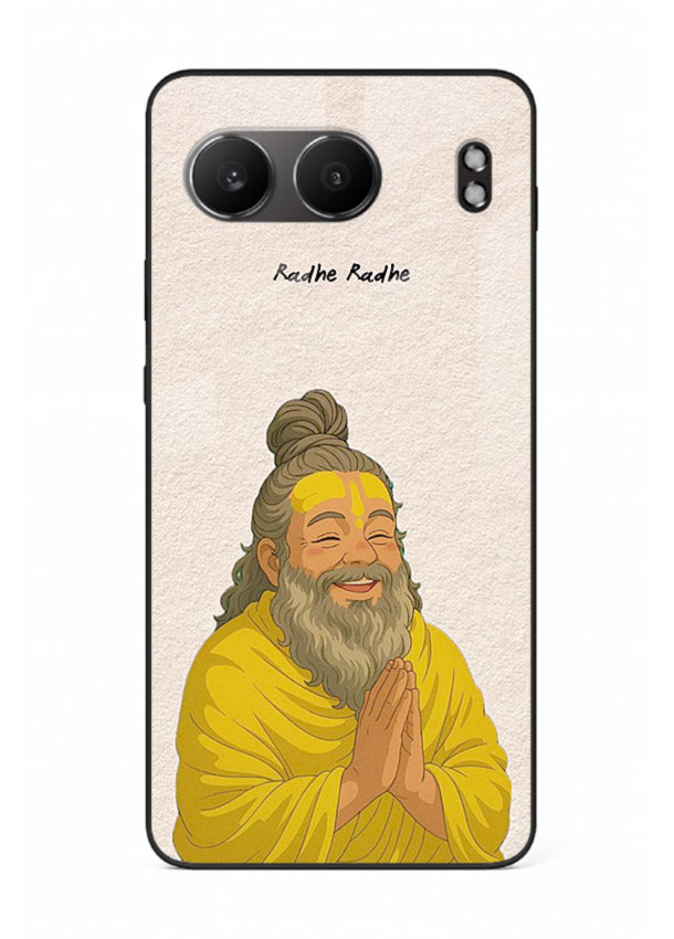 Devotional rishi artwork printed on glossy tempered glass OnePlus Nord 4 back cover