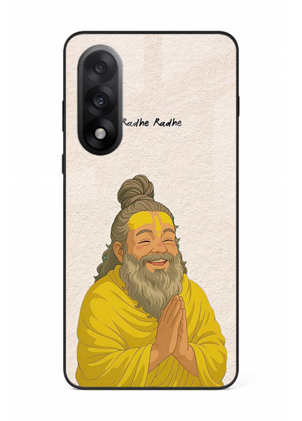 Devotional rishi artwork printed on glossy tempered glass OnePlus Nord 5 back cover