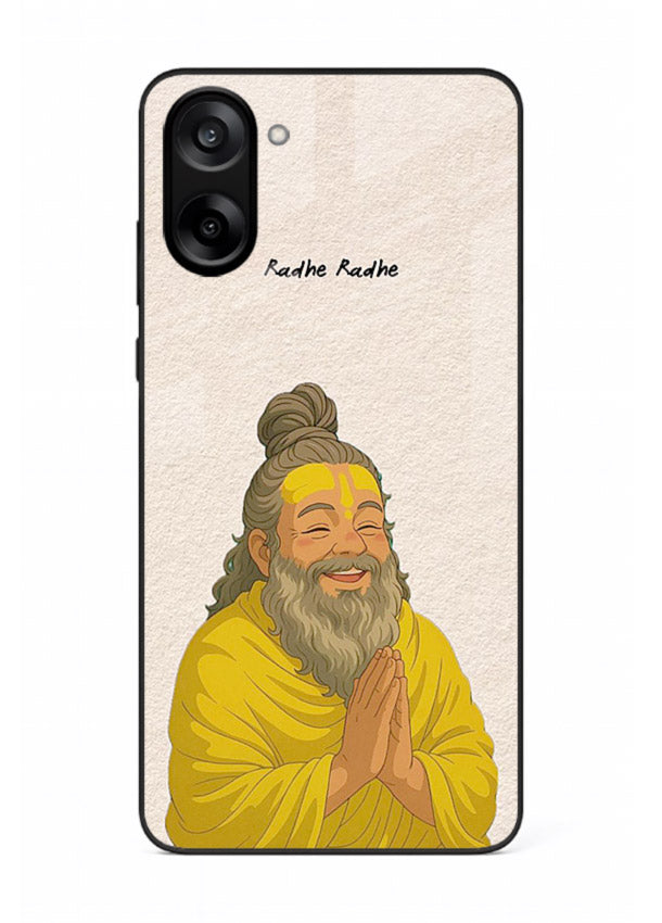 Devotional rishi artwork printed on glossy tempered glass OnePlus Nord CE5 back cover