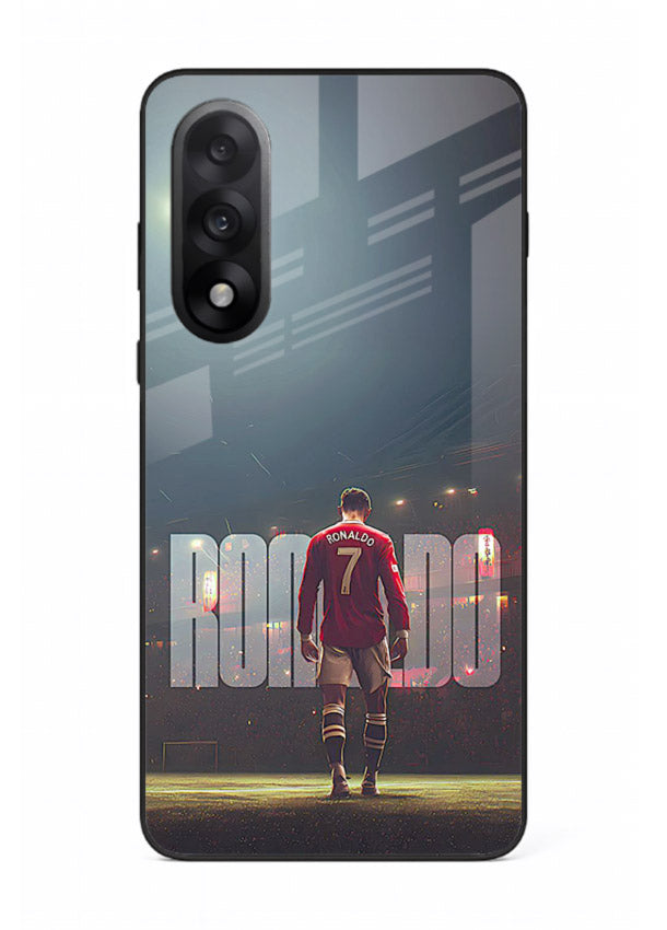 Ronaldo stadium night artwork printed on premium tempered glass OnePlus Nord 5 back cover