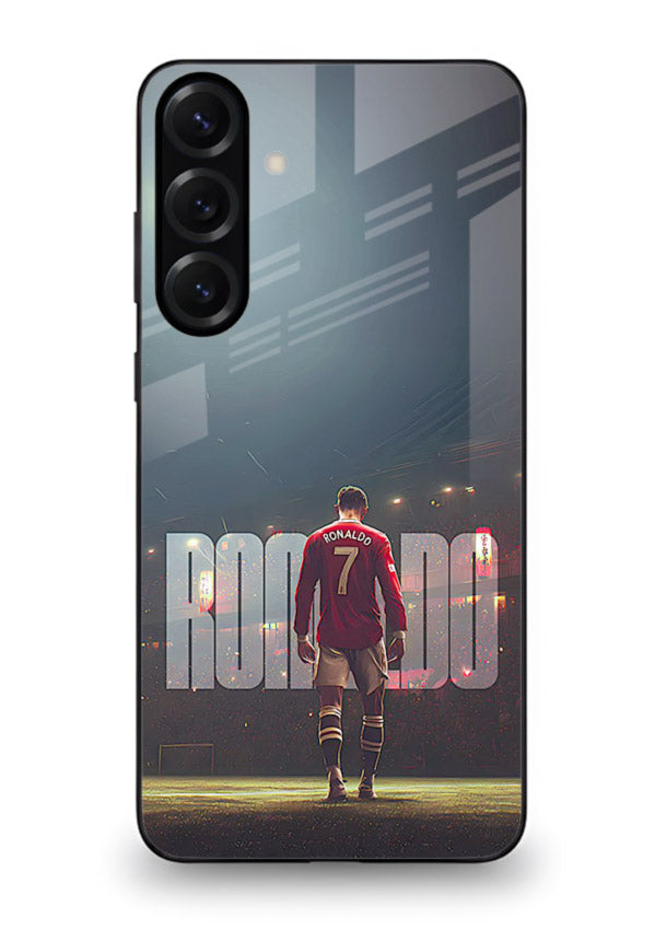 Ronaldo stadium night artwork printed on premium tempered glass Samsung M34 5G back cover