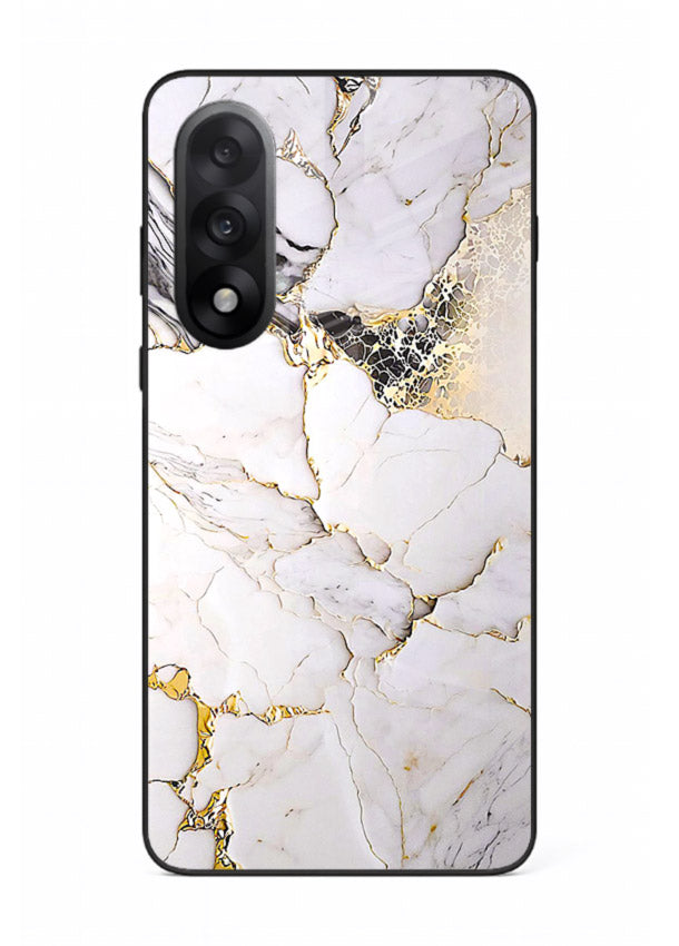 RoseGold Fluid Veins OnePlus Nord 5 glass back cover with flowing rosegold marble design