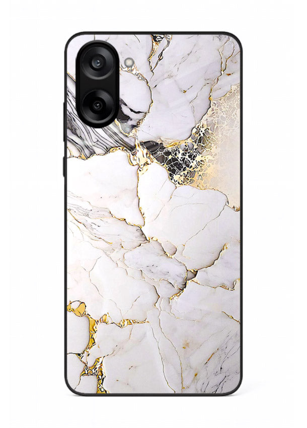 RoseGold Fluid Veins OnePlus Nord CE5 glass back cover with flowing rosegold marble design