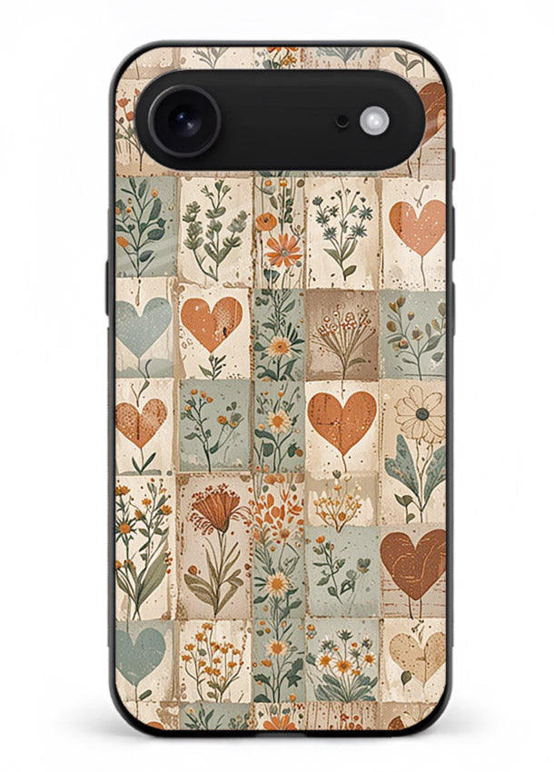 Rustic Patch Quilt patchwork quilt pattern iphone 17 air glass back cover