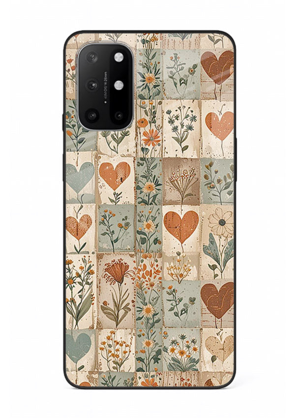 Rustic Patch Quilt patchwork quilt pattern OnePlus 8T glass back cover