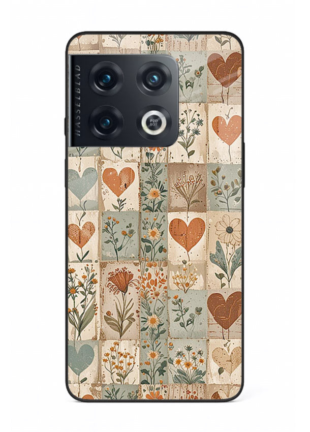 Rustic Patch Quilt patchwork quilt pattern OnePlus 10 Pro glass back cover