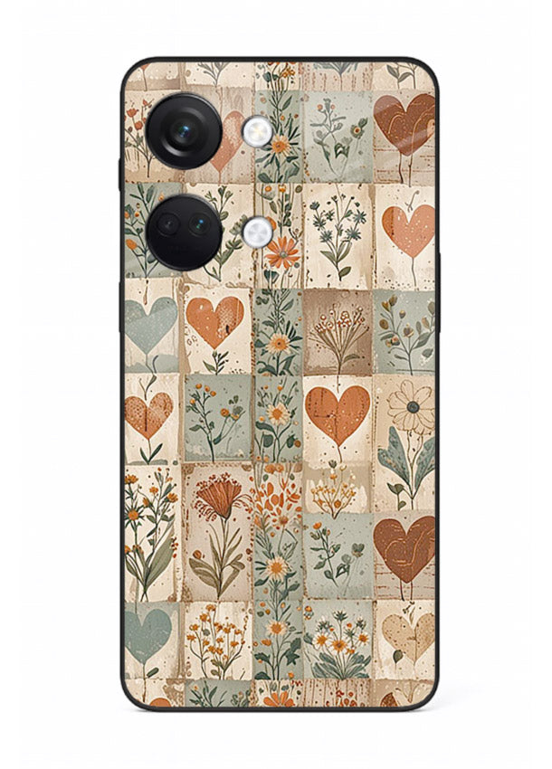 Rustic Patch Quilt patchwork quilt pattern OnePlus Nord 3 glass back cover